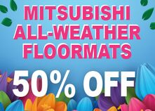 50% Off Mitsubishi All Weather Mats 50% Off Mitsubishi All Weather Mats