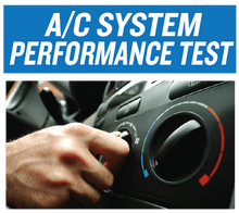 A/C PERFORMANCE TEST A/C PERFORMANCE TEST