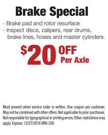 Brake Special Brake Special