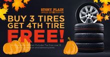 Buy 3 Tires Get 4th Tire Free! Buy 3 Tires Get 4th Tire Free!