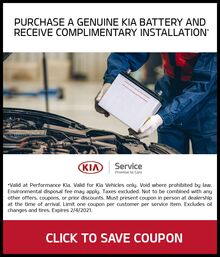 COMPLIMENTARY INSTALLATION OF KIA BATTERY COMPLIMENTARY INSTALLATION OF KIA BATTERY