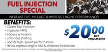 Fuel Injection Service Special Fuel Injection Service Special