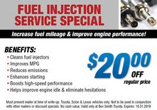 Fuel Injection Service Special Fuel Injection Service Special