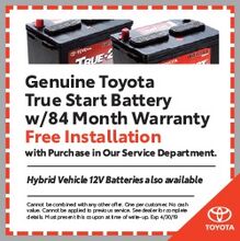 Genuine Toyota True Start Battery Genuine Toyota True Start Battery