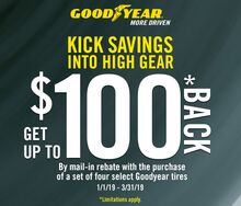 Goodyear Tires - Get Up To $100 Back Goodyear Tires - Get Up To $100 Back