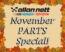 November Parts Special November Parts Special