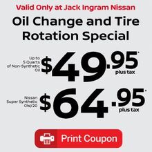 Oil Change and Tire Rotation Oil Change and Tire Rotation