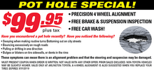 POT HOLE SPECIAL POT HOLE SPECIAL