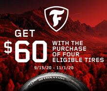 Receive up to $60 Firestone Visa Prepaid Card with Rebate Receive up to $60 Firestone Visa Prepaid Card with Rebate