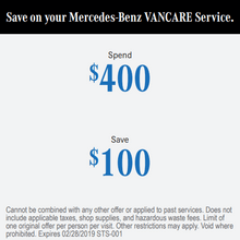 Save on your Mercedes-Benz VANCARE Service Save on your Mercedes-Benz VANCARE Service