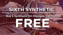 Sixth Synthetic Oil Change is Free Sixth Synthetic Oil Change is Free