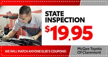 State Inspection $19.95 State Inspection $19.95