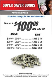 Super Saver Bonus Save up to $100 Super Saver Bonus Save up to $100