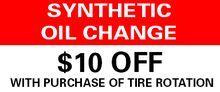 Synthetic Oil Change Special Synthetic Oil Change Special