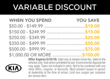 Variable Discount Variable Discount