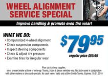 Wheel Alignment Service Special Wheel Alignment Service Special