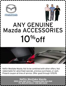 10% OFF Mazda Accessories 10% OFF Mazda Accessories