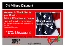 10% Military Discount 10% Military Discount