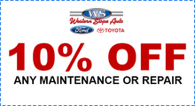 10% Off Any Maintenance or Repair 10% Off Any Maintenance or Repair
