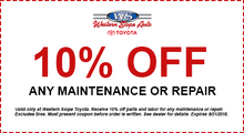 10% Off Any Maintenance or Repair 10% Off Any Maintenance or Repair