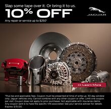 10% off any repair or service up to $250.00 10% off any repair or service up to $250.00