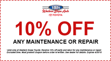 10% off Any Maintenance or Repair 10% off Any Maintenance or Repair