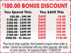 $100 Bonus Discount $100 Bonus Discount