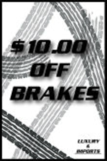 $10.00 off Brake Service $10.00 off Brake Service