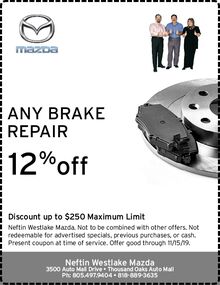 12% OFF ANY BRAKE REPAIR 12% OFF ANY BRAKE REPAIR