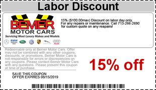 15% OFF LABOR 15% OFF LABOR