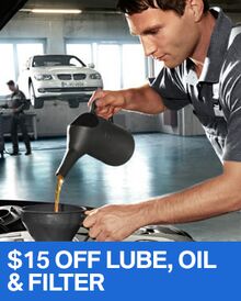 $15 OFF Lube, Oil & Filter Service - BMW $15 OFF Lube, Oil & Filter Service - BMW