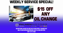$15 Off Any Oil Change $15 Off Any Oil Change