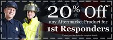 20% Off 1st Responders 20% Off 1st Responders