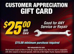 $25 Customer Appreciation Gift Card $25 Customer Appreciation Gift Card
