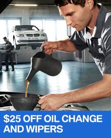 $25 OFF Oil Change & Wiper Replacement - BMW $25 OFF Oil Change & Wiper Replacement - BMW
