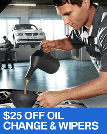 $25 OFF Oil Change & Wiper Replacement - BMW $25 OFF Oil Change & Wiper Replacement - BMW