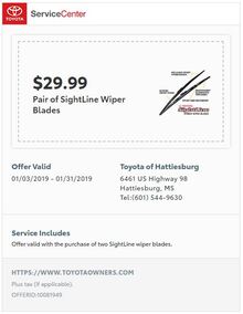 $29.99 Pair of Sight Line Wiper Blades $29.99 Pair of Sight Line Wiper Blades