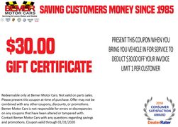 $30 Gift Certificate $30 Gift Certificate