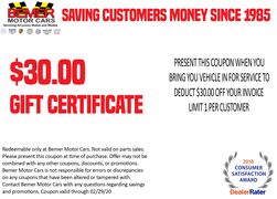 $30 Gift Certificate $30 Gift Certificate
