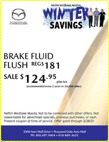 30% OFF BRAKE FLUID FLUSH! 30% OFF BRAKE FLUID FLUSH!
