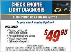 $49.95 Check Engine Light Diagnosis $49.95 Check Engine Light Diagnosis