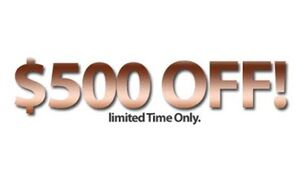 $500 OFF ANY VEHICLE $500 OFF ANY VEHICLE