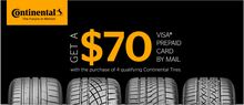 $70 Continental Tire Special $70 Continental Tire Special