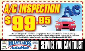 A/C Inspection Special A/C Inspection Special