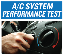 A/C PERFORMANCE TEST A/C PERFORMANCE TEST