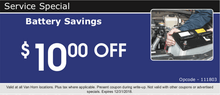 BATTERY SAVINGS BATTERY SAVINGS