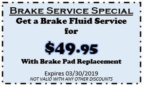 BRAKE SERVICE SPECIAL BRAKE SERVICE SPECIAL