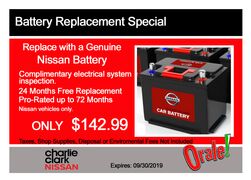 Battery Replacement Special Battery Replacement Special