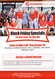 Black Friday Specials: Nov 22nd-Dec 6th Black Friday Specials: Nov 22nd-Dec 6th