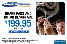 Brake Pads and Rotor Resurface Brake Pads and Rotor Resurface